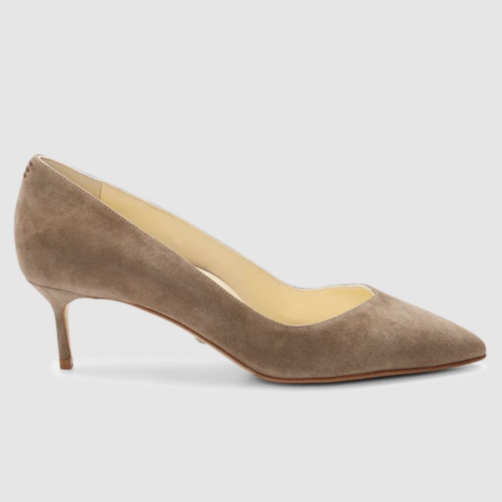 Shoes Sarah Flint Perfect Pump in Taupe Suede 38.5 8 8.5
